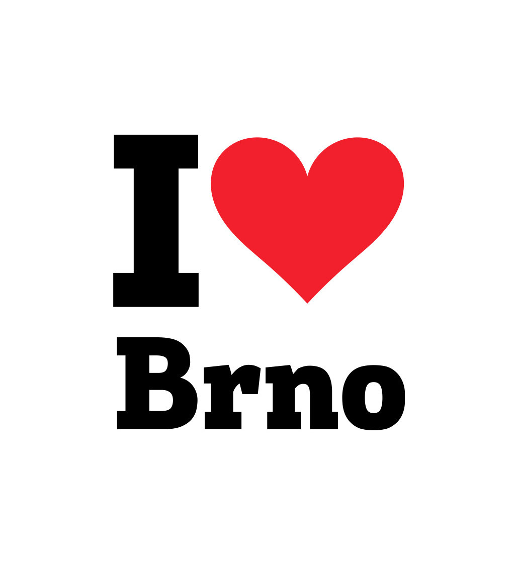 Nažehlovací nápis I love Brno