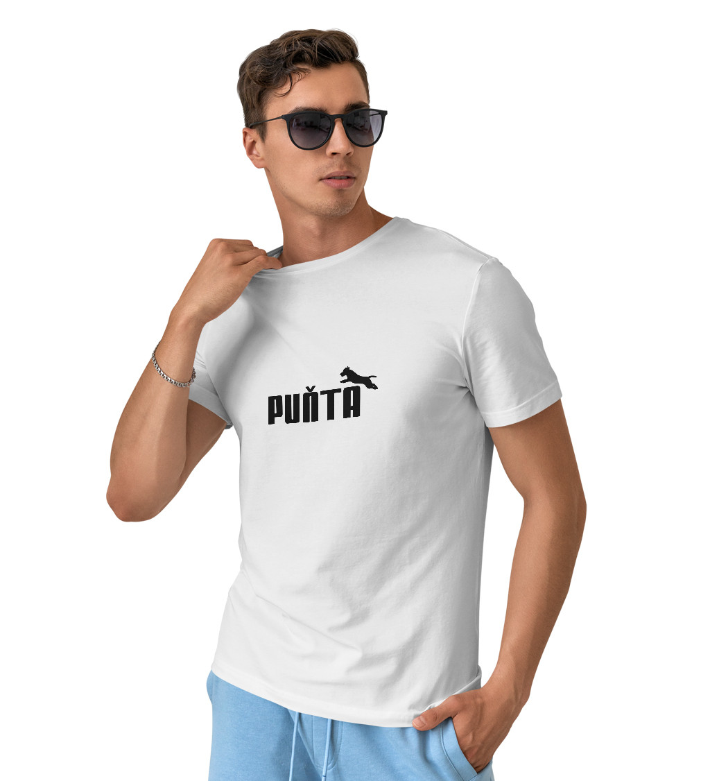 Pánské tričko bílé Puňťa S