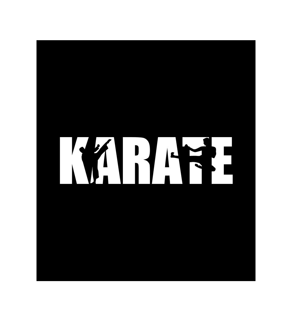 Pánské tričko černé Karate S