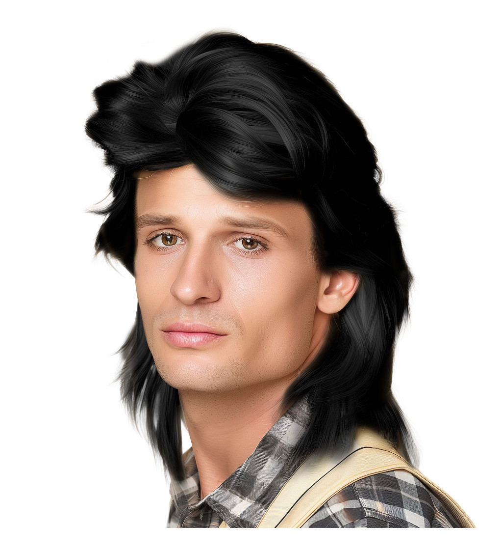 Paruka černý mullet