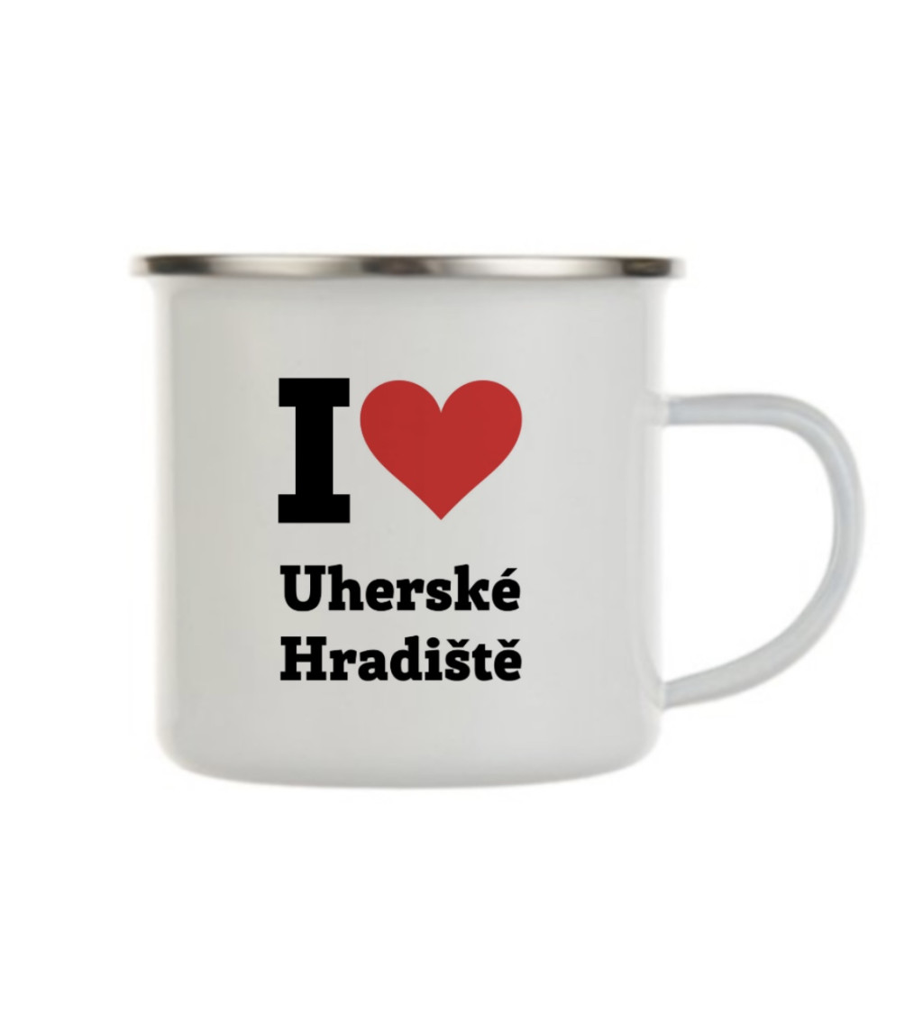 Plecháček bílý I love Uherské Hradiště