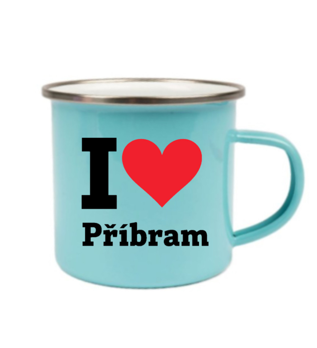 Plecháček modrý I love Příbram