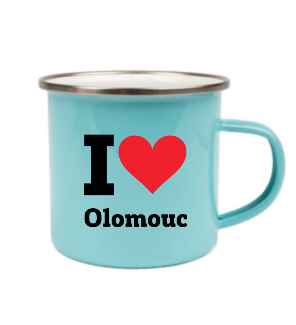 Plecháček modrý I love Olomouc