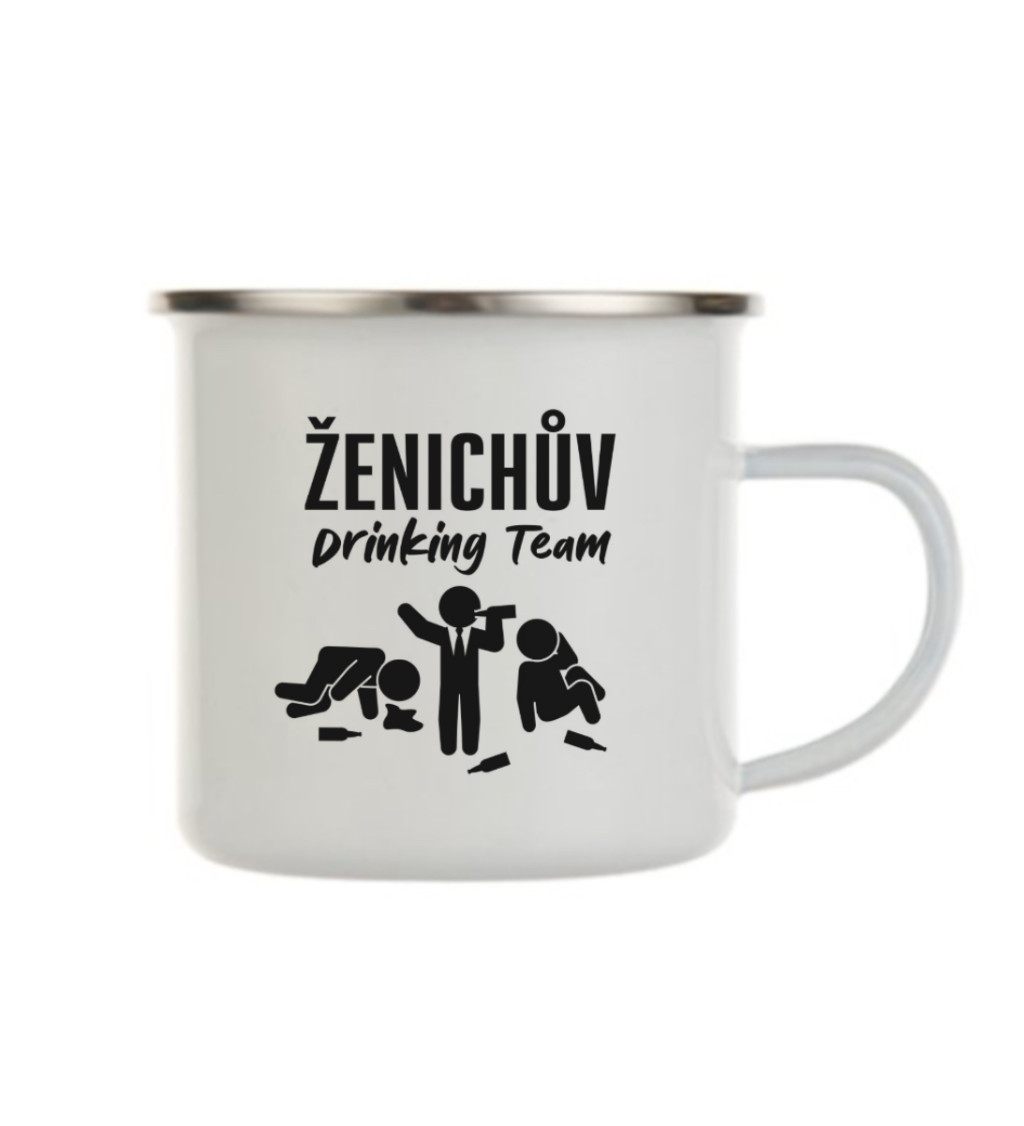 Plecháček bílý Ženichův drinking team