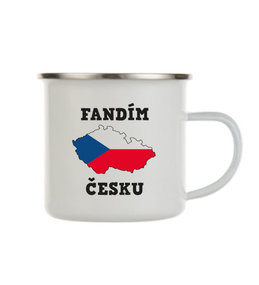 Plecháček bílý Fandím česku