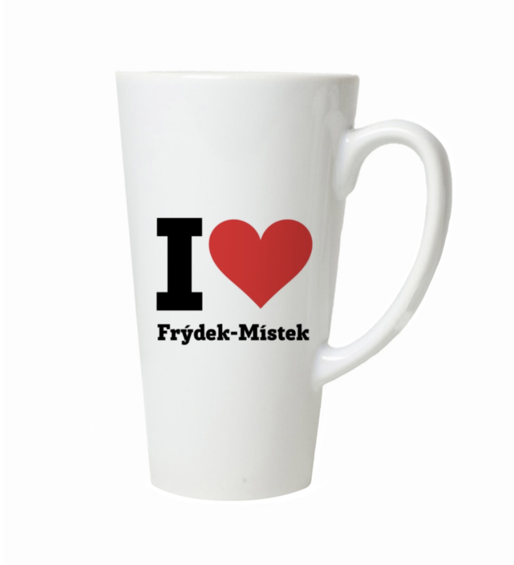 Latte hrnek I love Frýdek-Místek