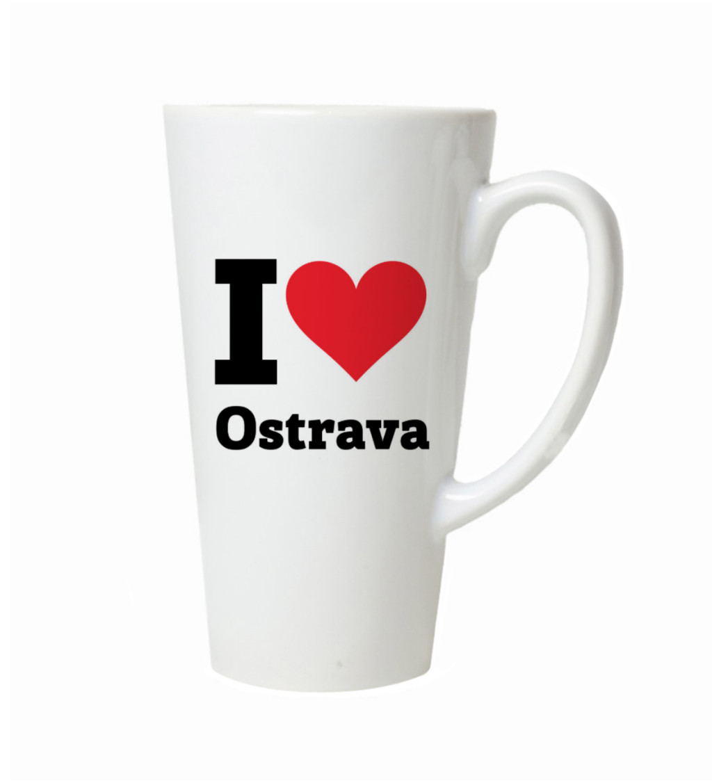 Latte hrnek I love Ostrava