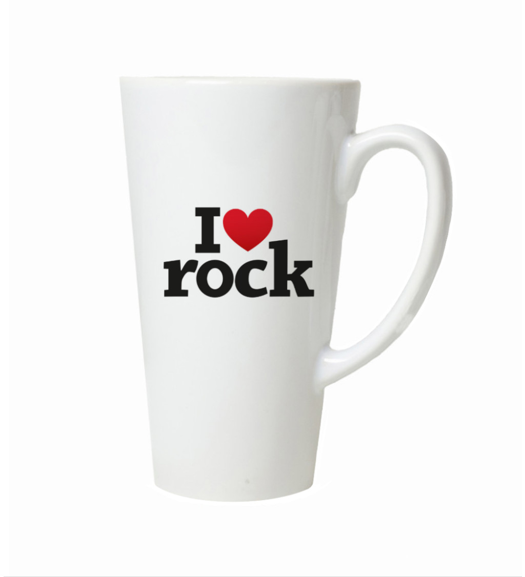 Latte hrnek I love rock