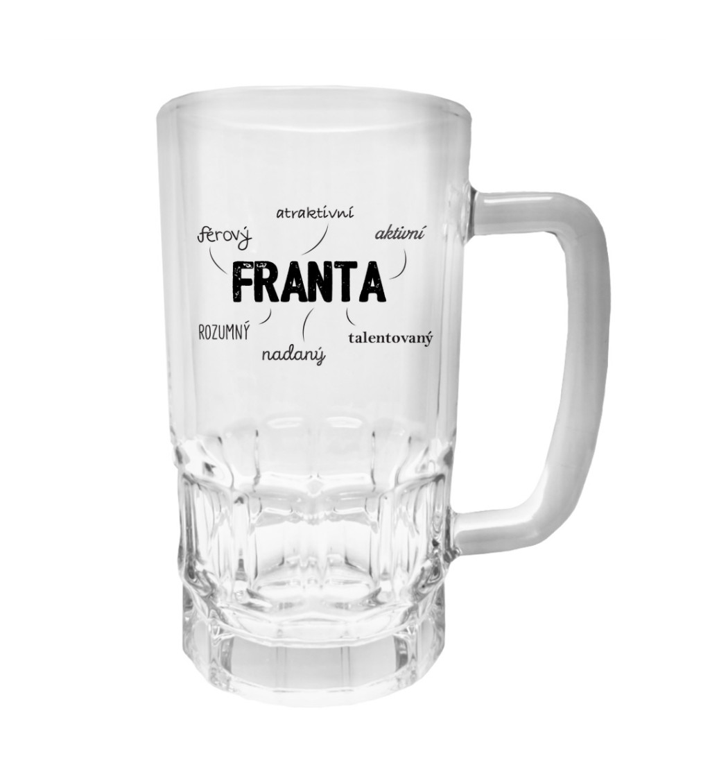 Půllitr s potiskem - Franta, 500 ml