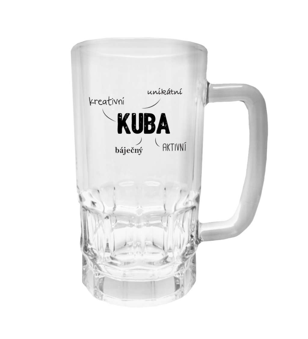 Půllitr s potiskem - Kuba, 500 ml