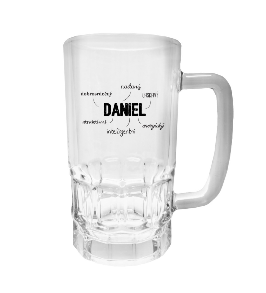 Půllitr s potiskem - Daniel, 500 ml