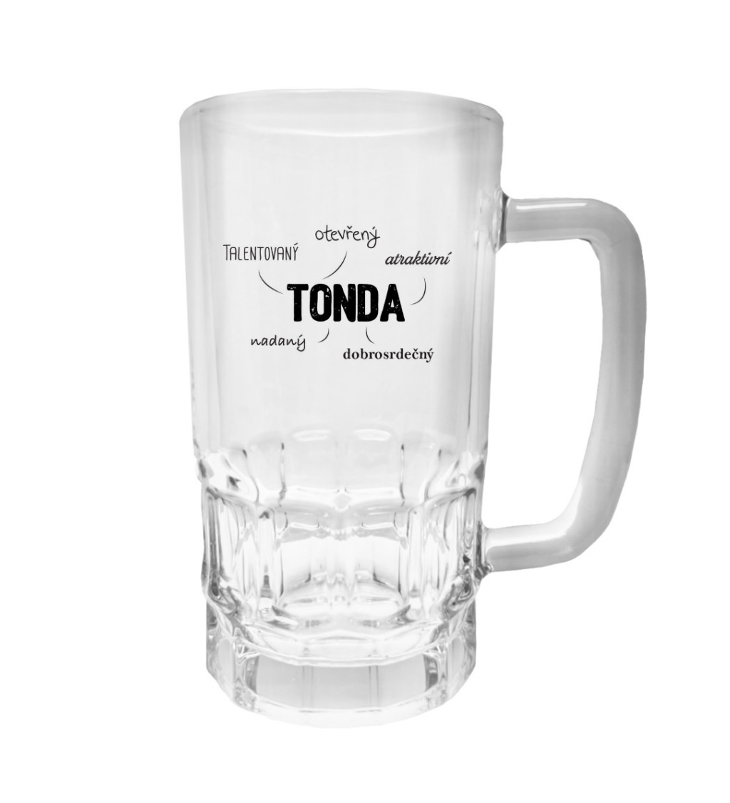 Půllitr s potiskem - Tonda, 500 ml