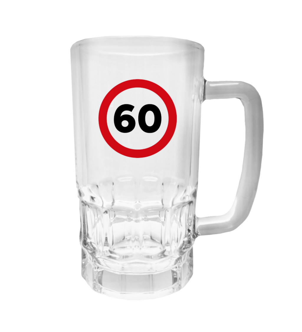 Půllitr s potiskem - 60, 500 ml