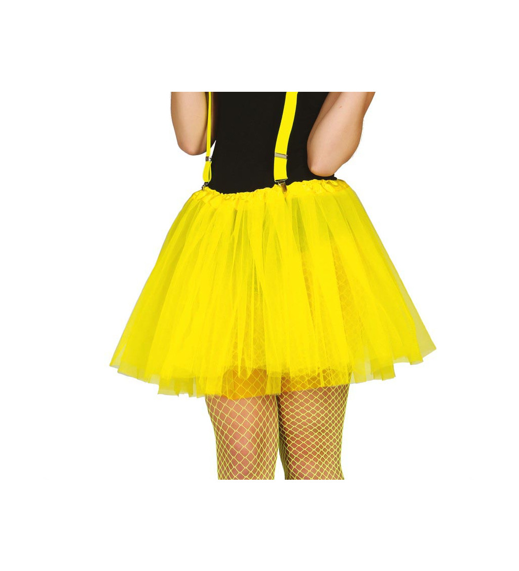 Sukně: Neonově žlutá tutu