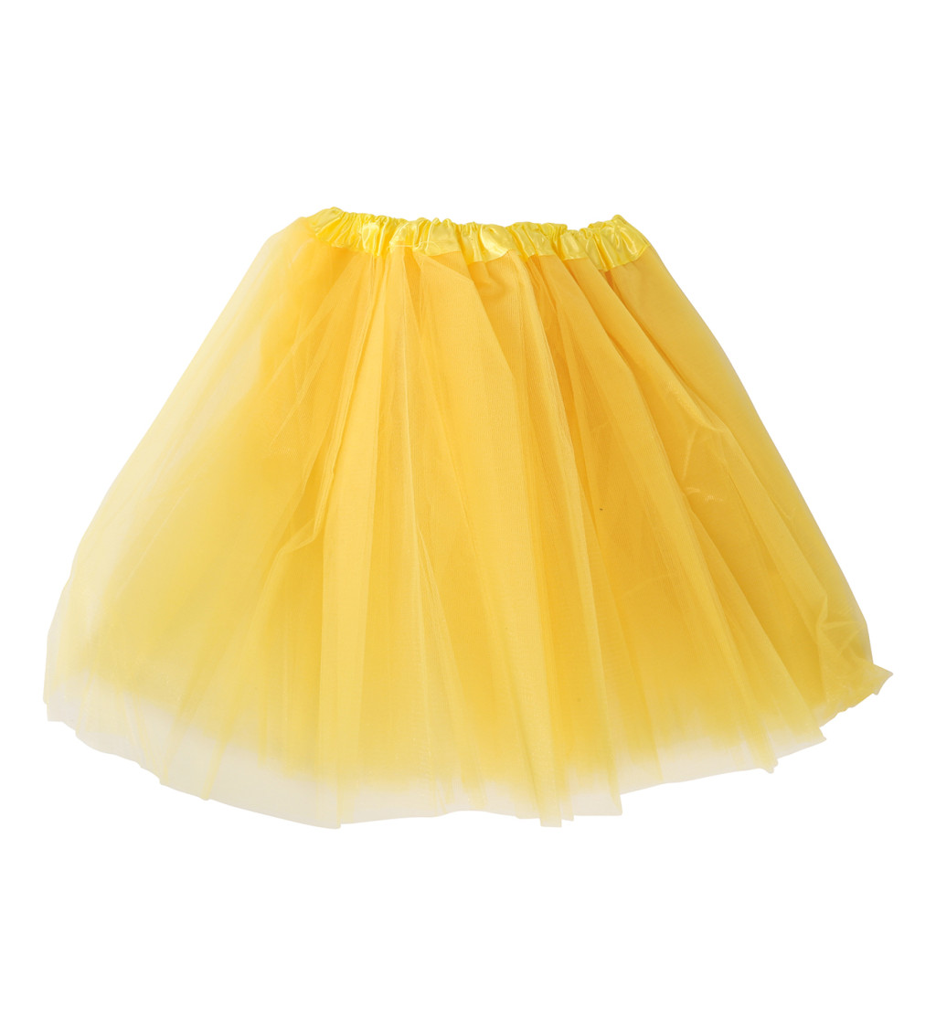 Sukně: Neonově žlutá tutu