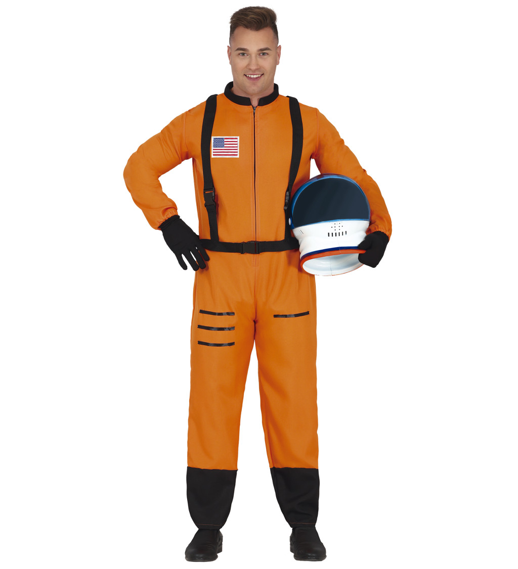 Pánský kostým: Oranžový astronaut