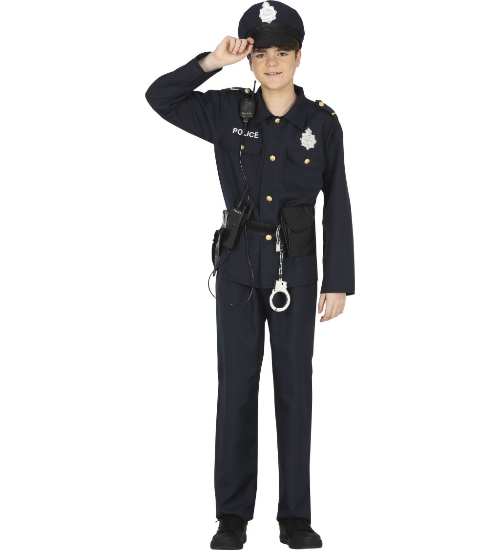 Dětský kostým: Teenager policista