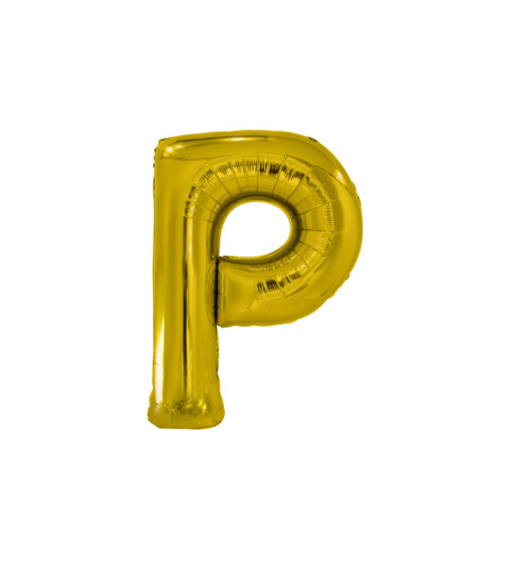 Fóliový zlatý balón P