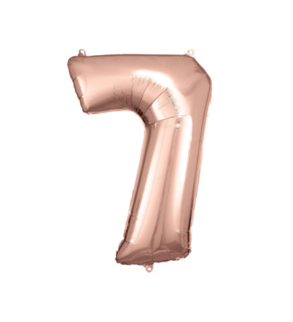 Fóliový rosegold balónek 7