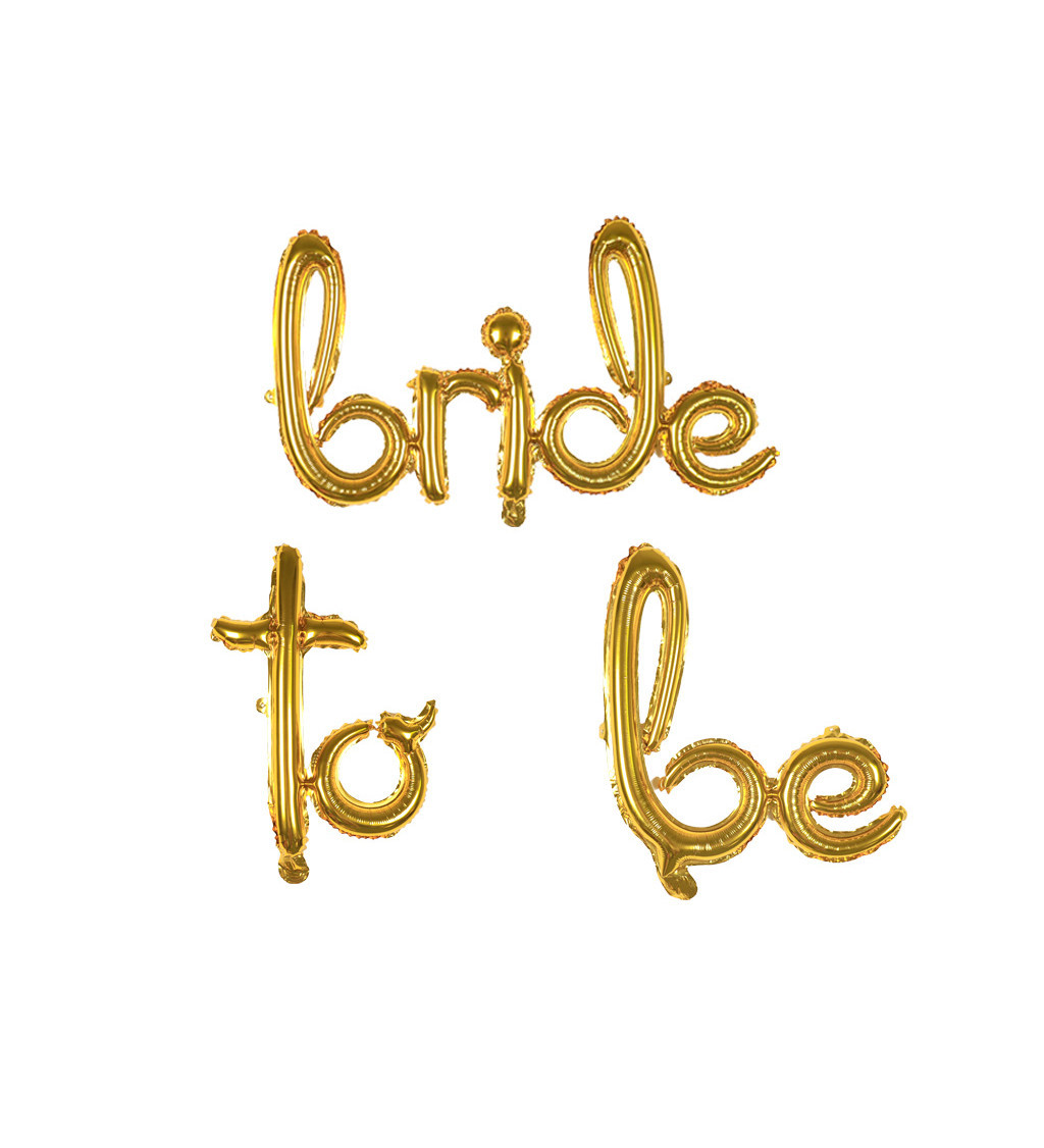 Fóliový balónek bride to be nápis - rosegold