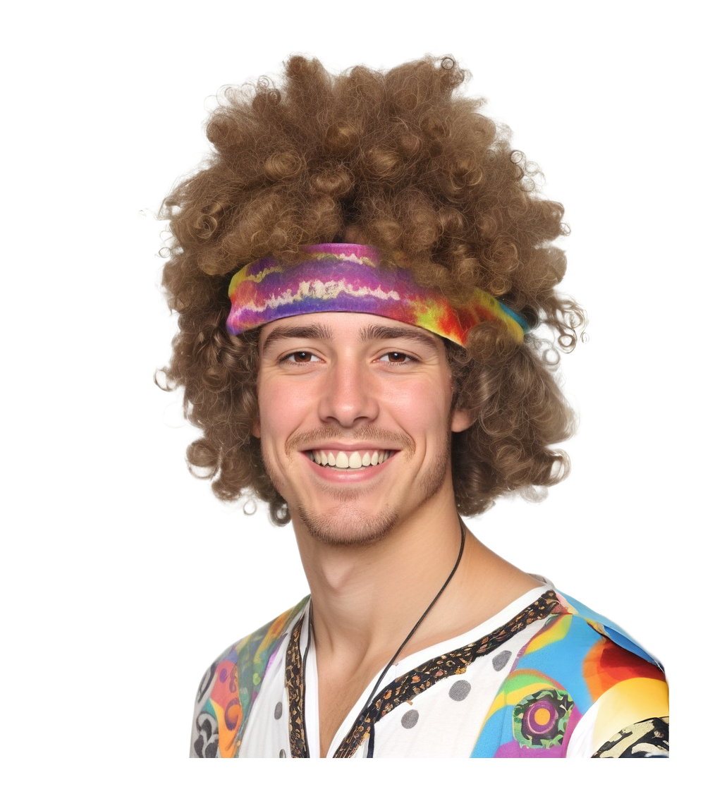 Pánská paruka - hippie afro