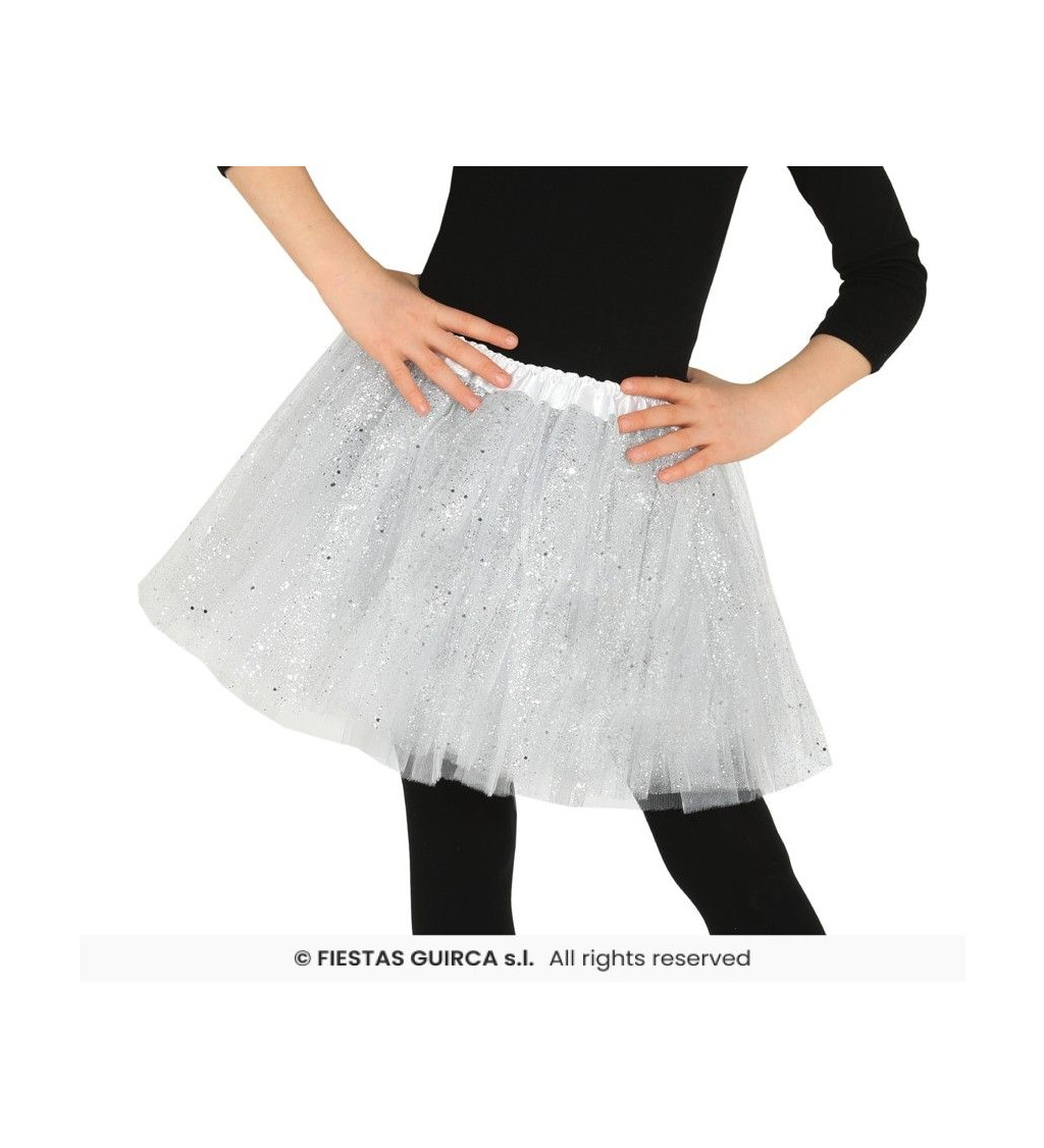 Dětská bílá tutu sukně