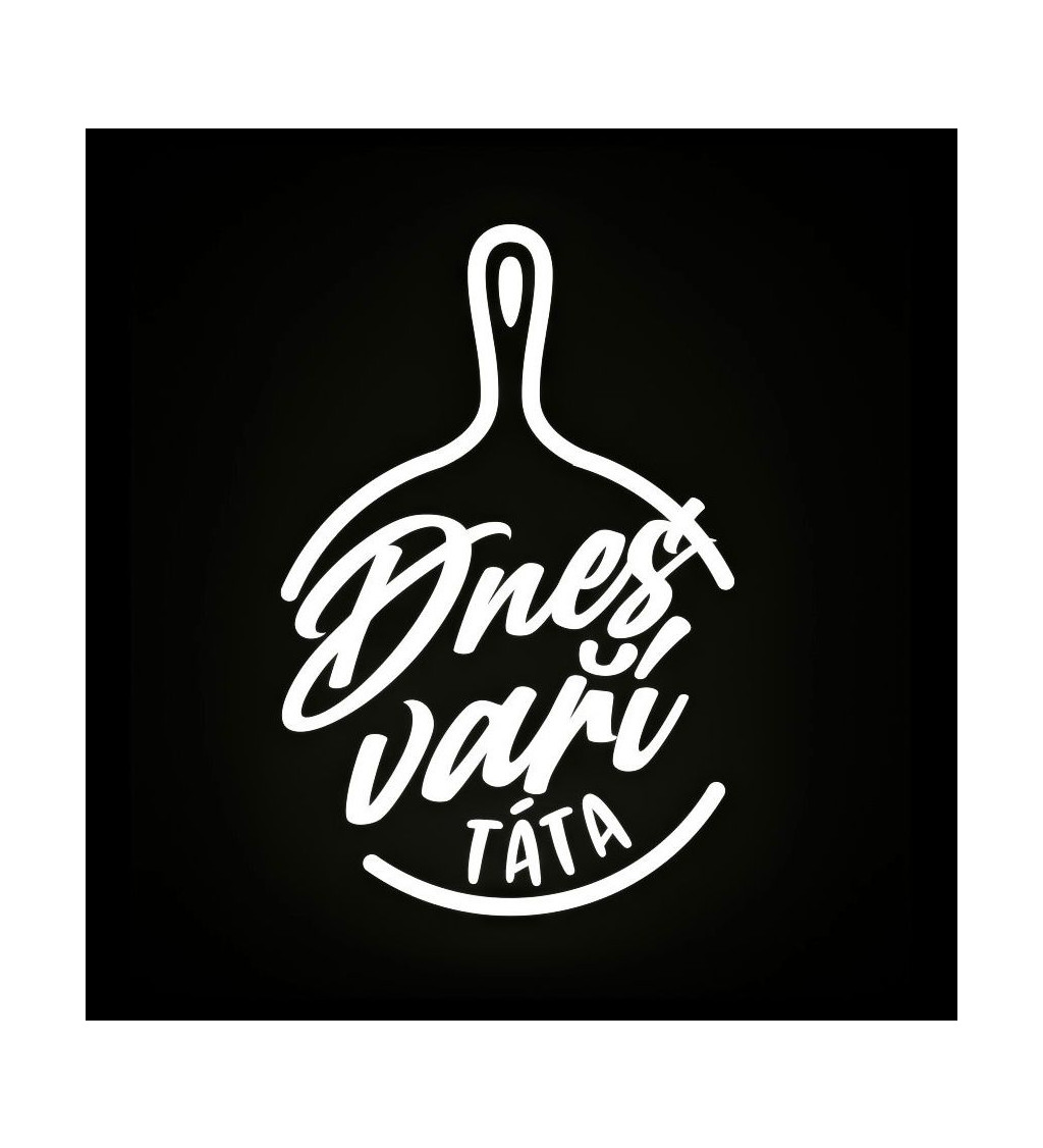 Zástěra Dnes vaří táta - černá