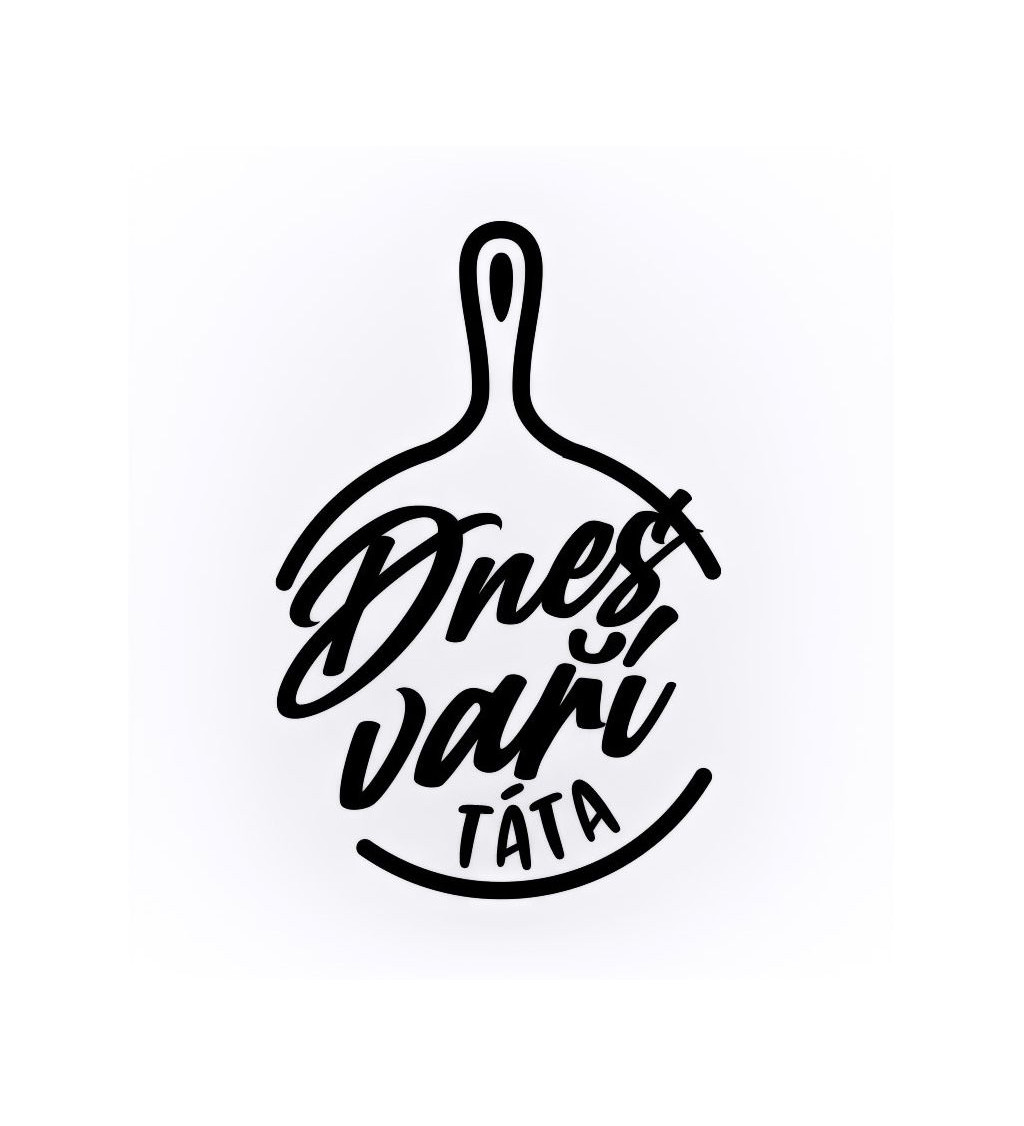 Zástěra Dnes vaří táta - bílá