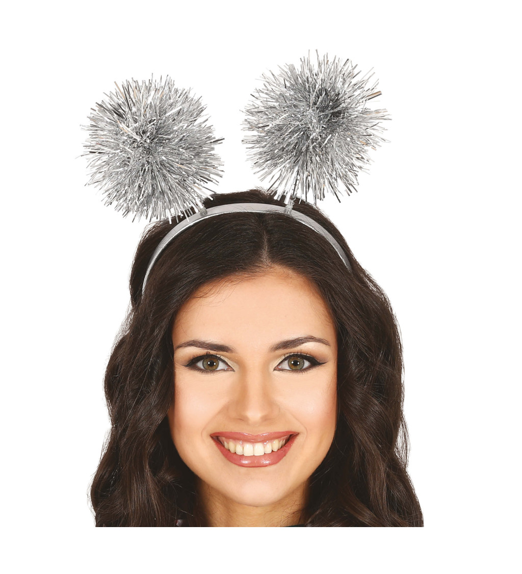 Čelenka - s třásněmi stříbrná