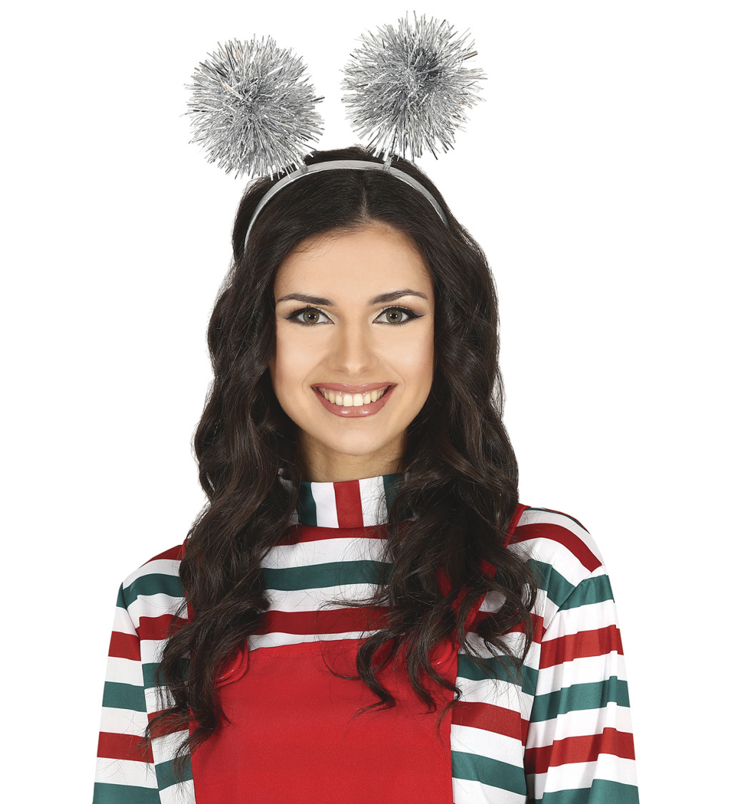 Čelenka - s třásněmi stříbrná