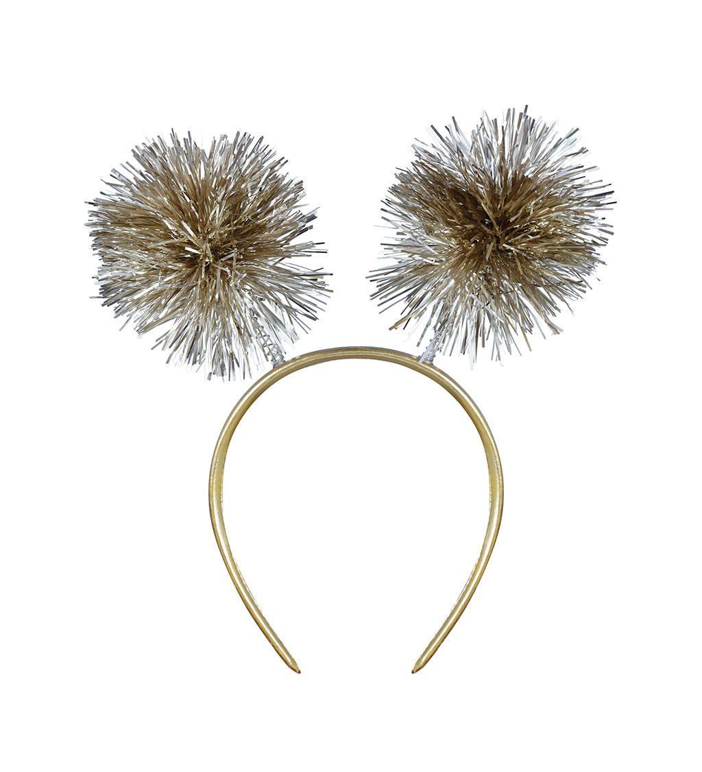 Čelenka - s třásněmi zlatá