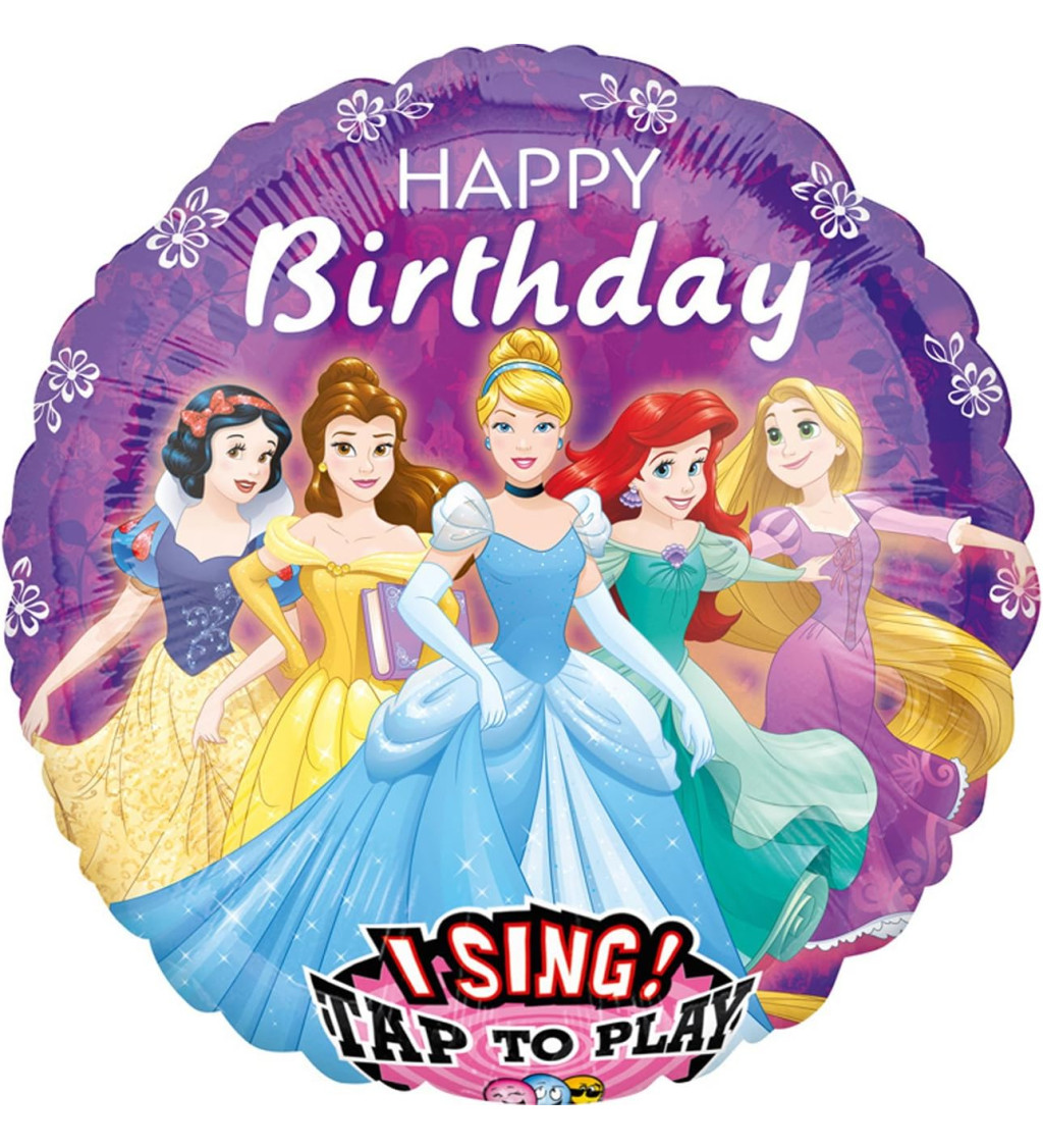 Zpívající balónek s Disney princeznami