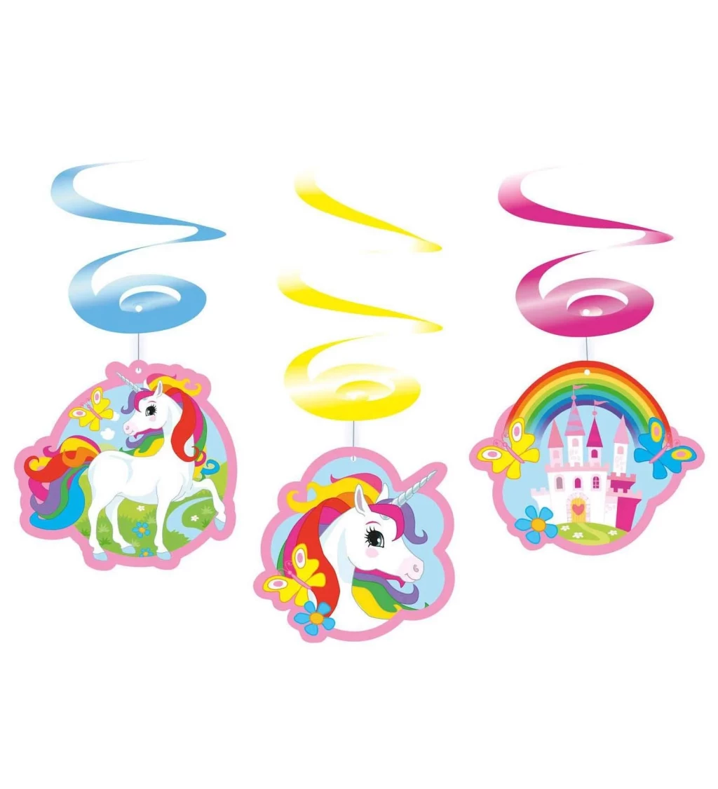 Závěsné spirály s motivem jednorožce