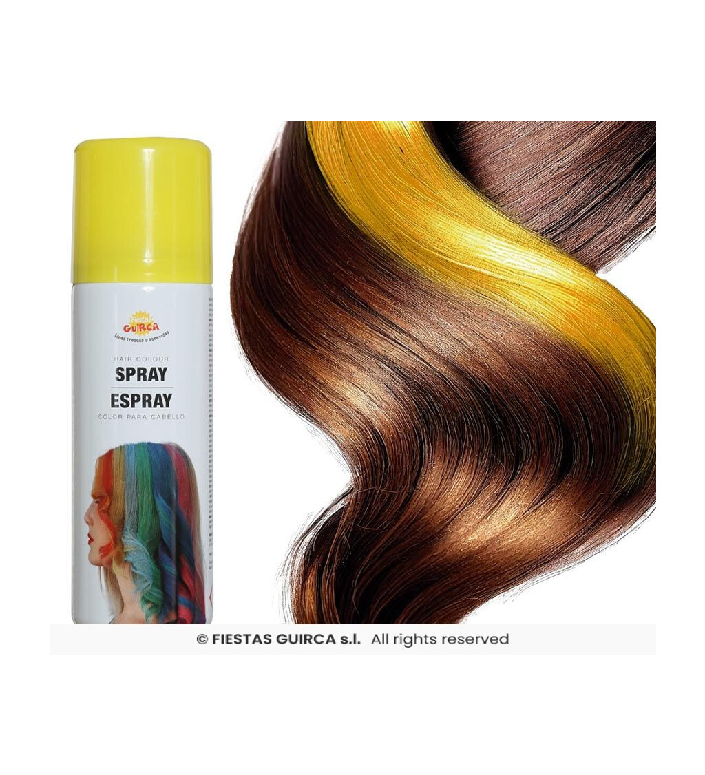 Sprej na vlasy - žlutý