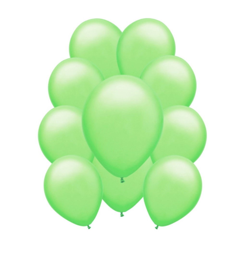 Latexové balónky pastelové - Světle zelené