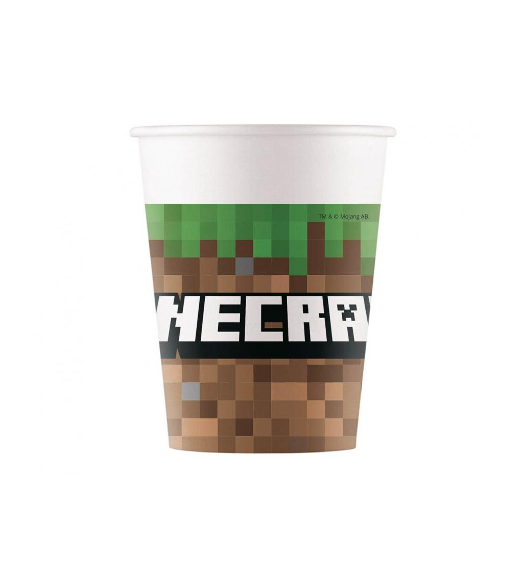 Papírové kelímky - Minecraft, 8 ks