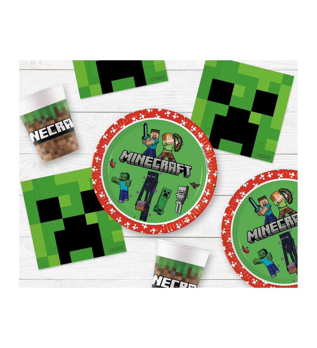 Papírové kelímky - Minecraft, 8 ks