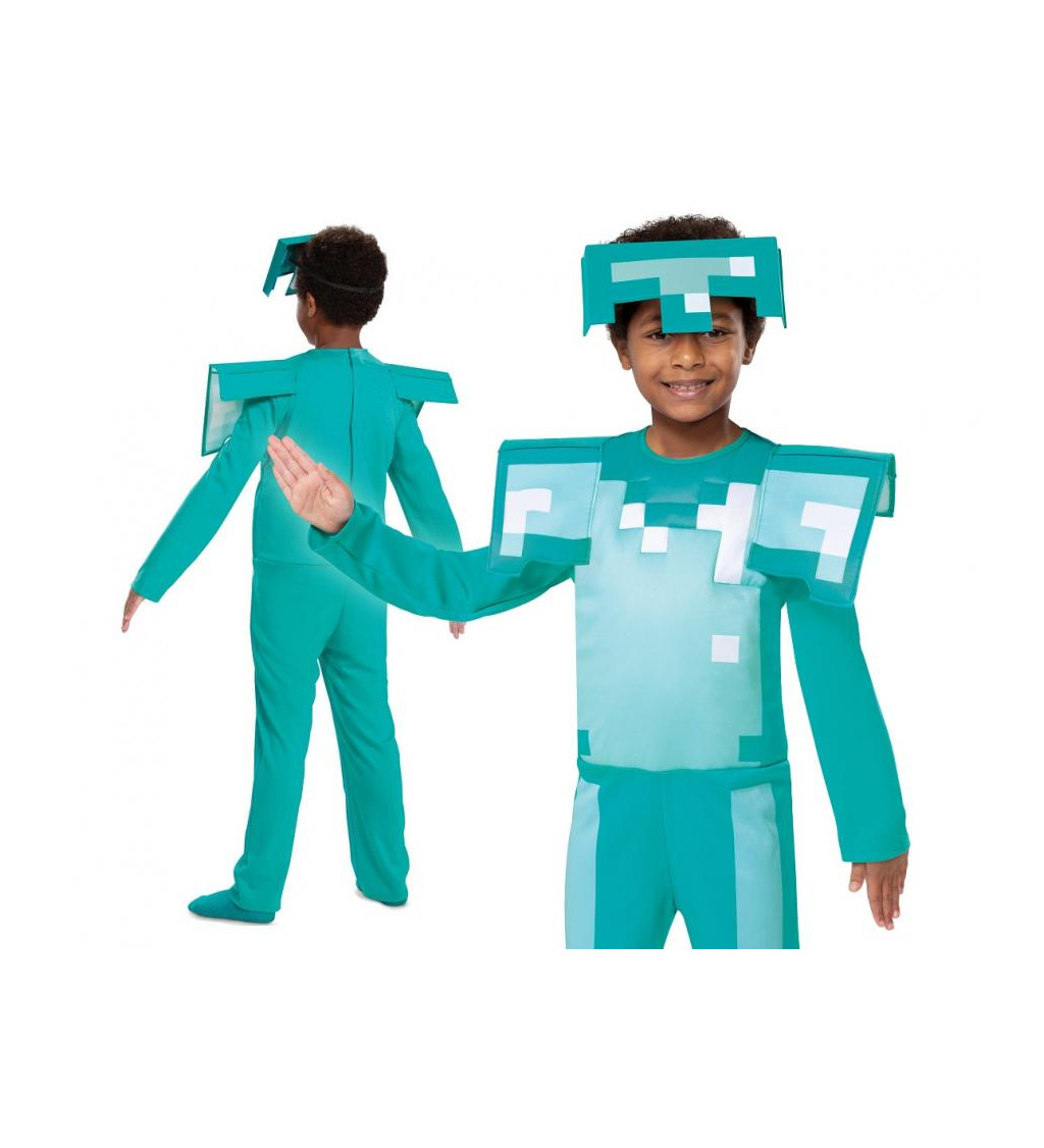 Dětský kostým Minecraft – diamantová zbroj