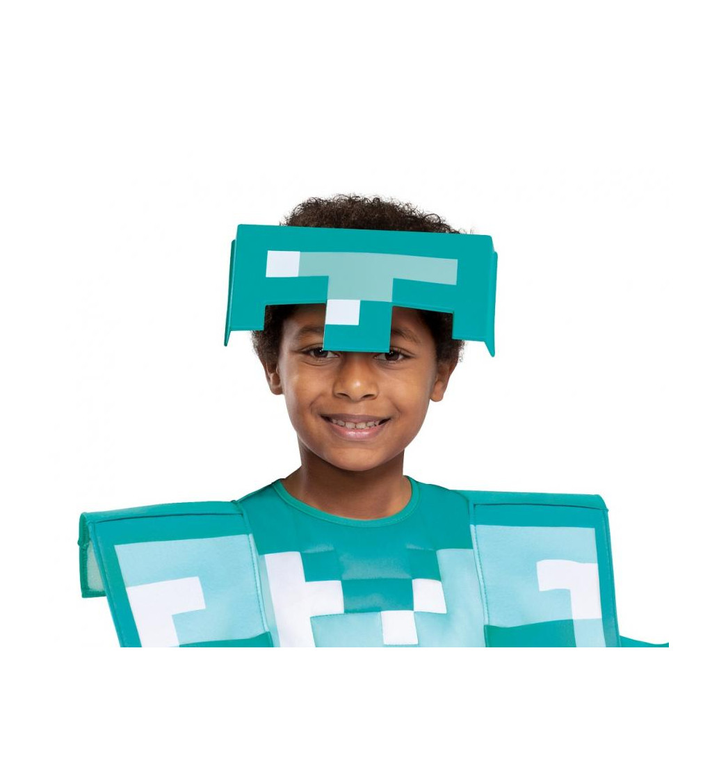 Dětský kostým Minecraft – diamantová zbroj