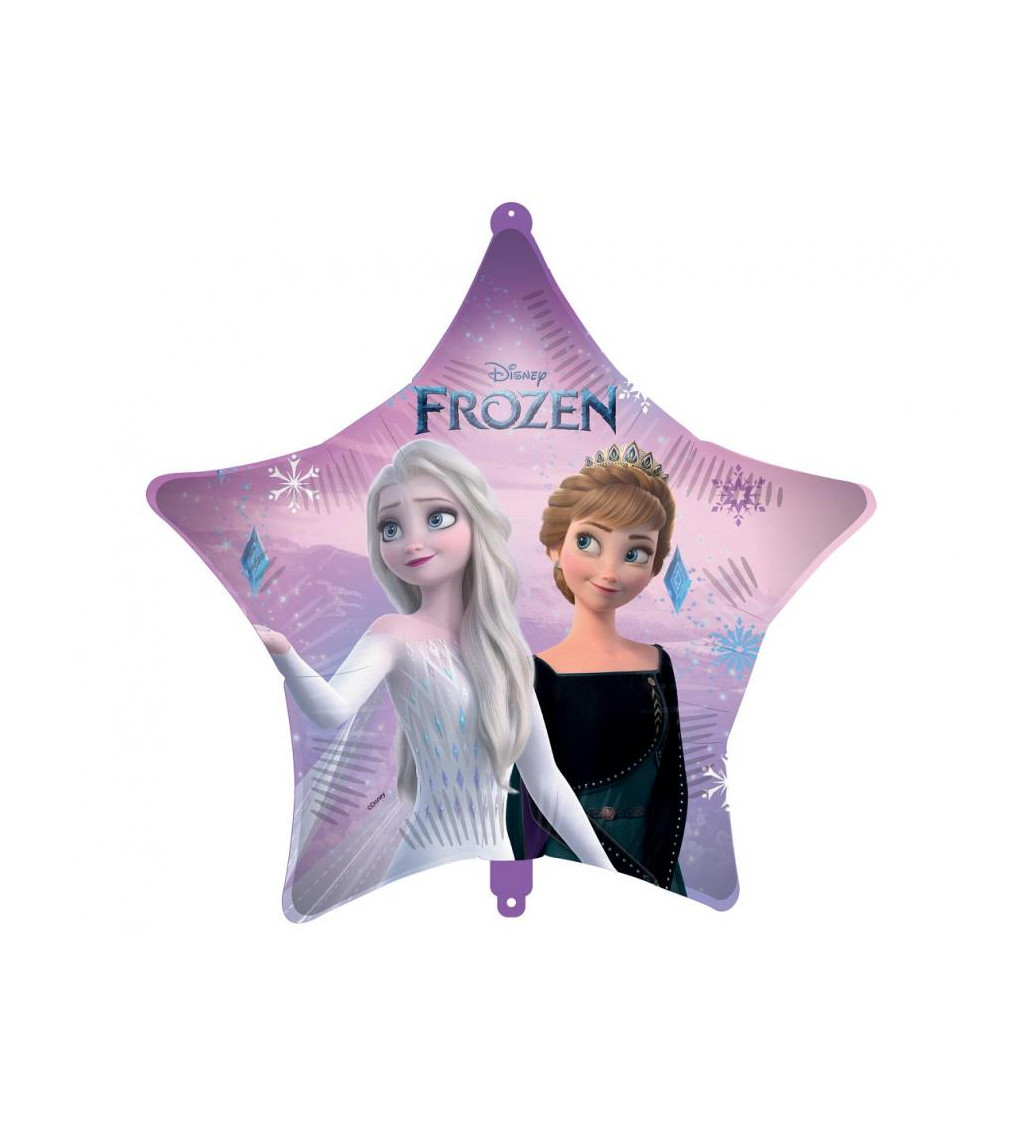 Fóliový balónek - hvězda Frozen 2