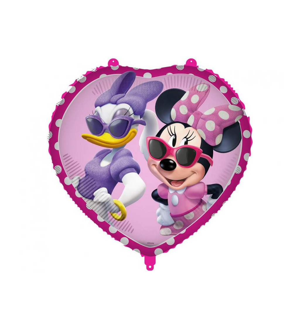 Fóliový balónek - srdce Minnie