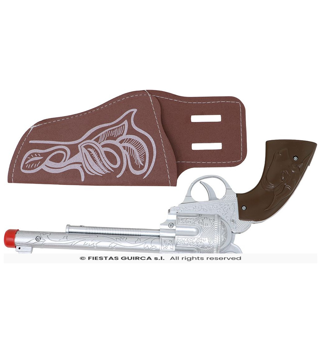 Kovbojská pistol - s pouzdrem