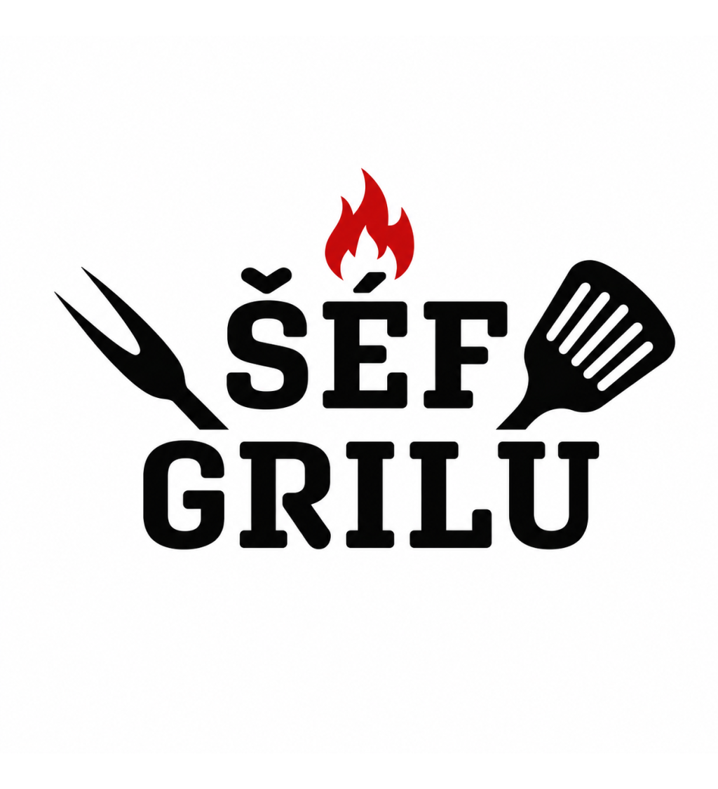 Zástěra Šéf grilu - černá