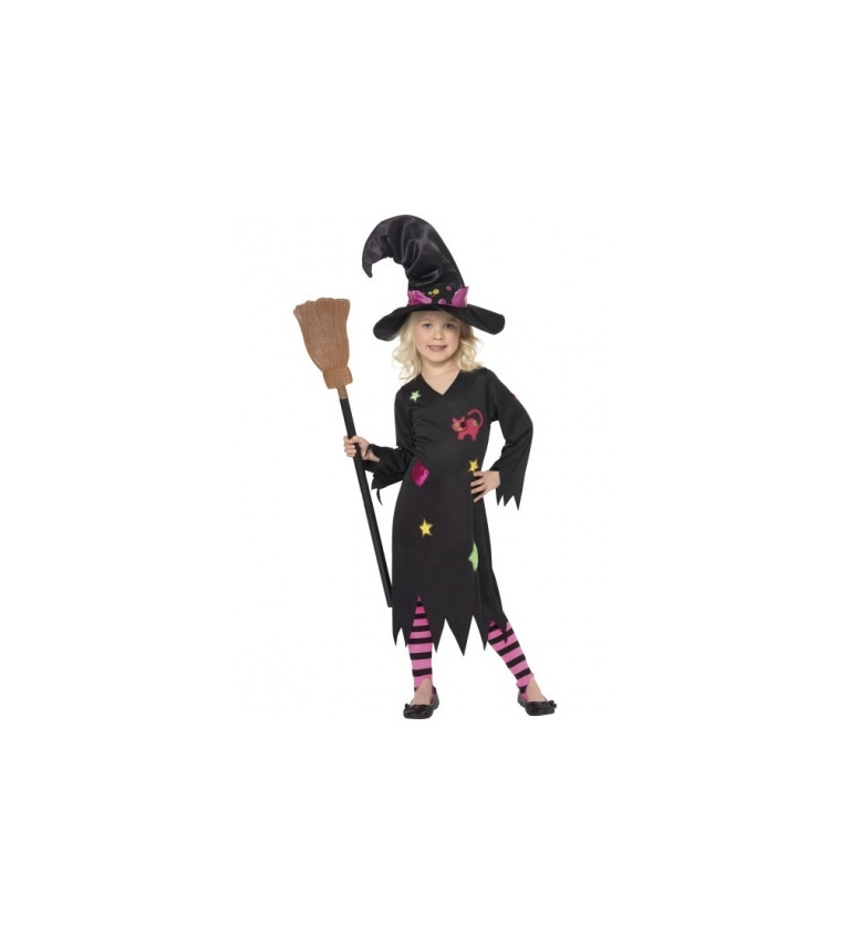 Dětský dívčí kostým - Malá čarodějka