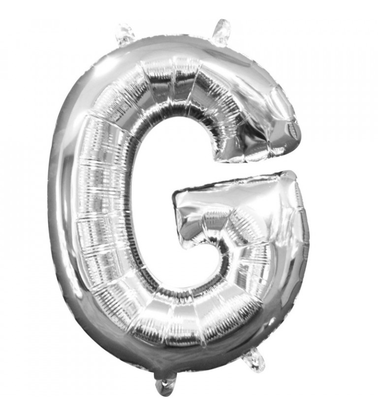 Mini balónek G - stříbrný
