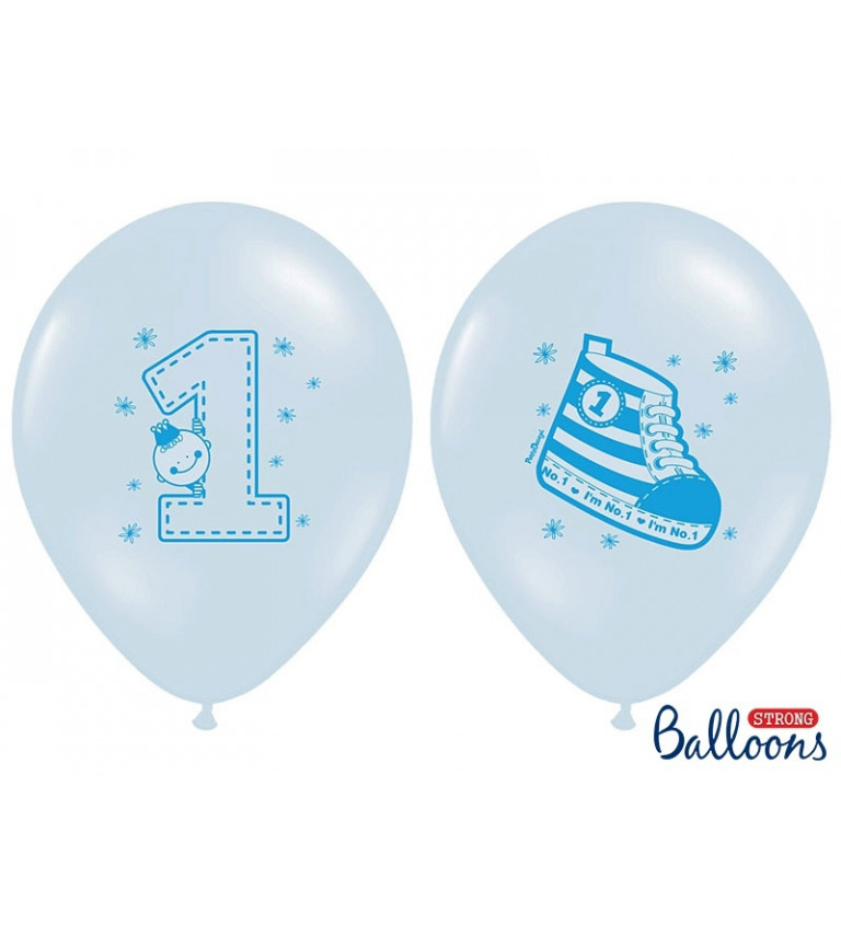 Světle modrý balónek 1. rok sada