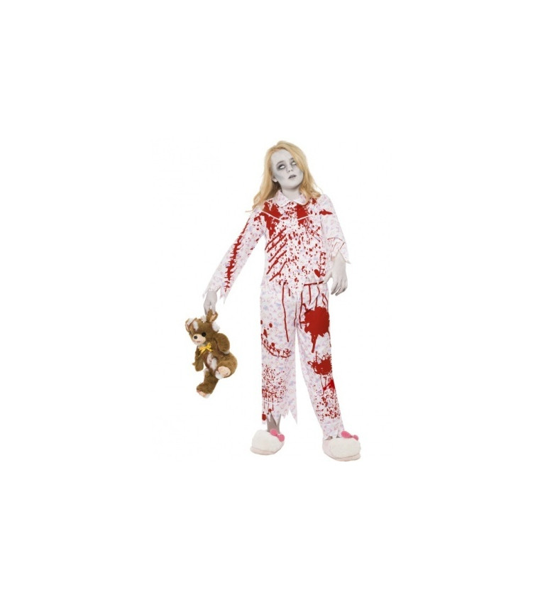 Dětský dívčí kostým - Zombie v pyžamu