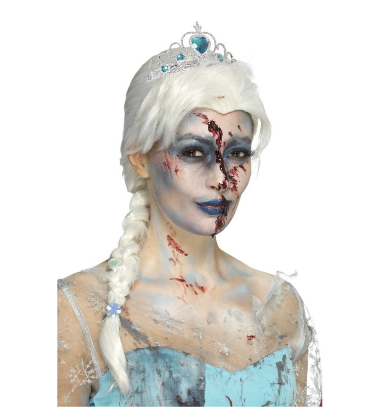 Dámská paruka Elsa z Frozen zombie