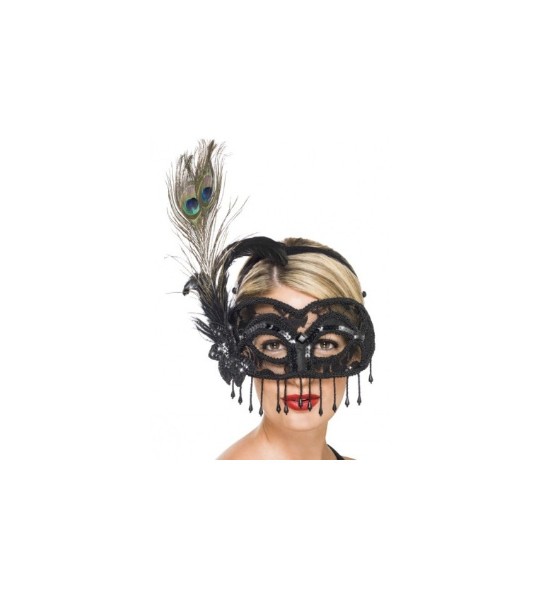 Benátská maska Exotická kráska