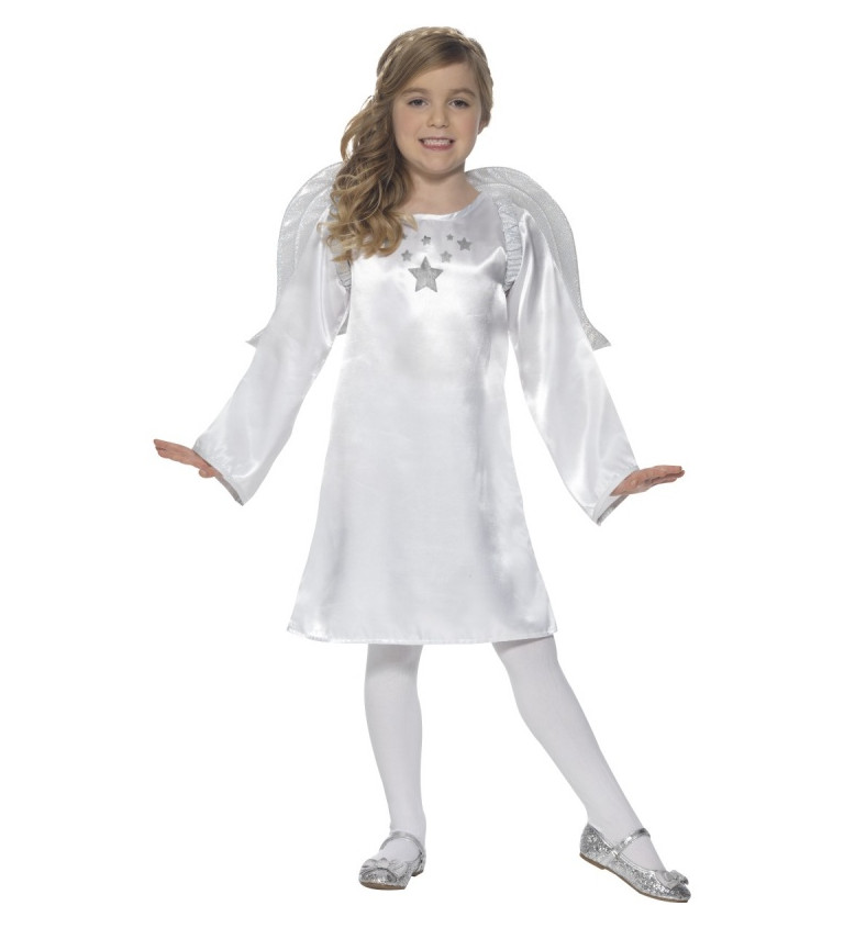 Angel Costume White with Tunic & Wings